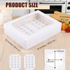 Anscher 24 Counts Mini Cupcake Boxes with Window 14x10x4 Inch