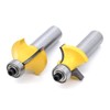 Yuhtech 6 Pcs 1/2-Inch Shank Round Over Router Bit RoundOver