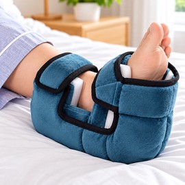 2pcs Heel Protector Cushion Anti Bedsore Relieve Pressure Adjustable Skin Friendly Heel Protector Support Pillow Foot Support