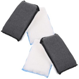 Mikinona 4pcs Car Wash Sponge Blocks Double-Sided Sponge for Car Cleaning Detailing Dashboard Seats Windows Home Cleaning Tool