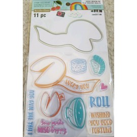 Recollections Stamp & Die Kit, Cheeky Modern Pop, Fortune Cookie, Lucky You, You Make Miso Happy, Wishing You Good Fortune