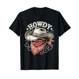 Howdy Cowboy Hat Western T-Shirt