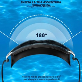 Seaflar Occhialini Nuoto Uomo Per Adulti Con Montatura Grande, Antiappannamento, Protezione UV E Lenti HD | Occhialini Nuoto Donna Unisex, Immersioni E Sport Acquatici All'Aperto