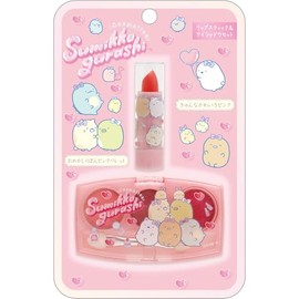 San-X FE41201 Sumikko Gurashi Lipstick & Eye Shadow Set, Pink, H5.9 x W3.7 inches (150 x 95 mm)