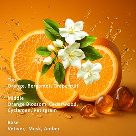 Wild Orange 07 & Amber Body Spray | Citrus Fragrance Mist | Hydrating Skincare Ingredients | Vegan Essential Oils Orange | Neroli | Vanilla 3.4 FL Oz