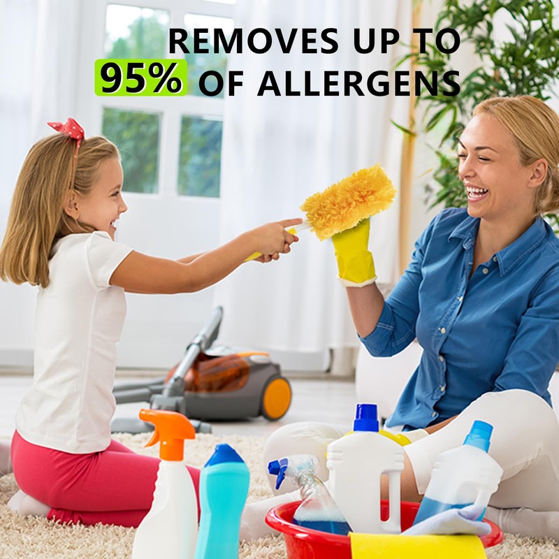 30 Pack Duster Refill for Swiffer Dusters，360° Heavy Duty Duster