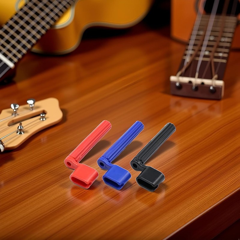 3Pcs Guitar String Winder Tool Set, Bridge Pin Puller for