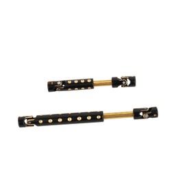 RZXYLRC - 2 ejes de transmisión de juntas universales de latón negro para Axial SCX24 AXI00005 1/24 RC Crawler coche nuevas piezas de actualización