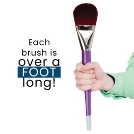 Creative Mark Mural Max Large Scale Brushes - Ultimate in Large-Scale Mural Brushes for Large Scale Painting, Professional Artists, & More! - [Flat - Set of 4]