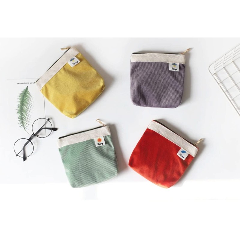 Happy RURU Mini Pouch, Cosmetic Pouch, Cute, Small Cosmetic Case,