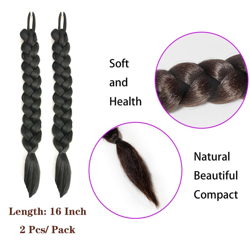 2 packs Braided Hair Extension for black women Straight Wrap