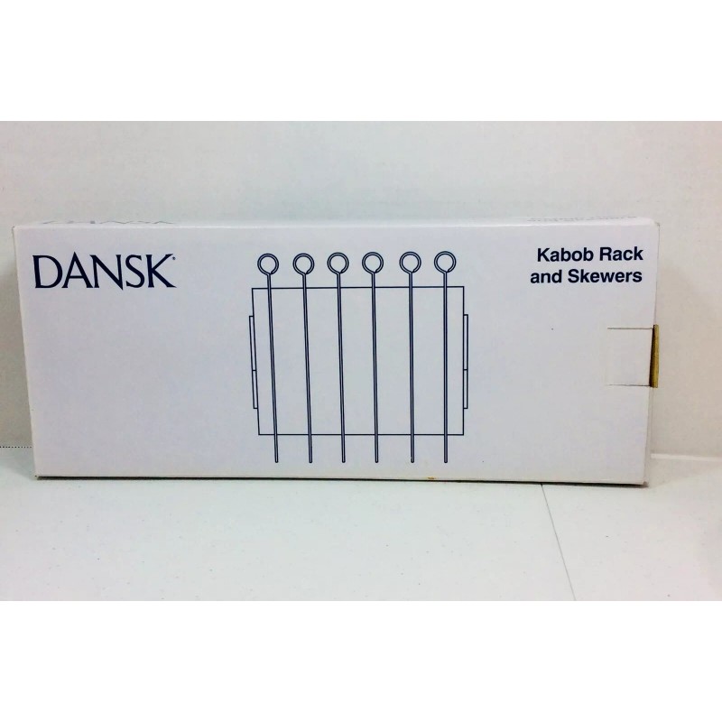 Dansk Kabob Folding Rack With Six 14” Long Skewers For