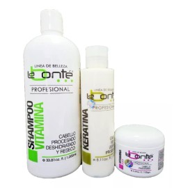 Labonté 1 Shampoo Vit 1lt + Vitamina Sos 150gr + 1 Keratina 240ml