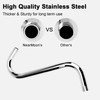 NearMoon S Shaped Shower Head Riser Arm, Shower Extender Arm