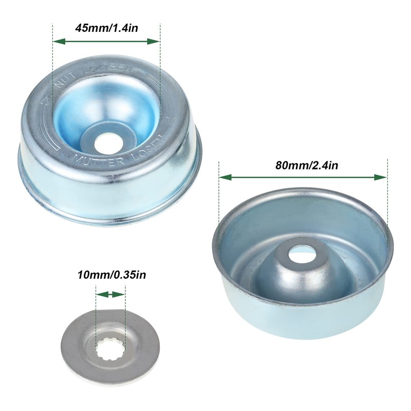 Set of 4 Strimmer Lawn Mower Head, Nut Attachment Kit,