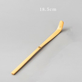 GNAUMORE Matcha Spoon, Bamboo Matcha Tea Whisk, Conventional Matcha Spoon, Matcha Shovel Perfect Handmade Traditional Matcha Tool for Preparation, White Bamboo Spoon, 2 Pieces