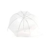 Jollybrolly Clear Dome Umbrellas Wedding PVC Transparent Canopy Coloured White
