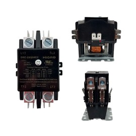 Migro 40 Amp 2 Pole 24V HVAC Refrigeration Contactor, N.O. Contacts, 50A NEMA