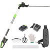 Pole Hedge Trimmer Cordless 20V with Battery Powered 20-Inch Electric