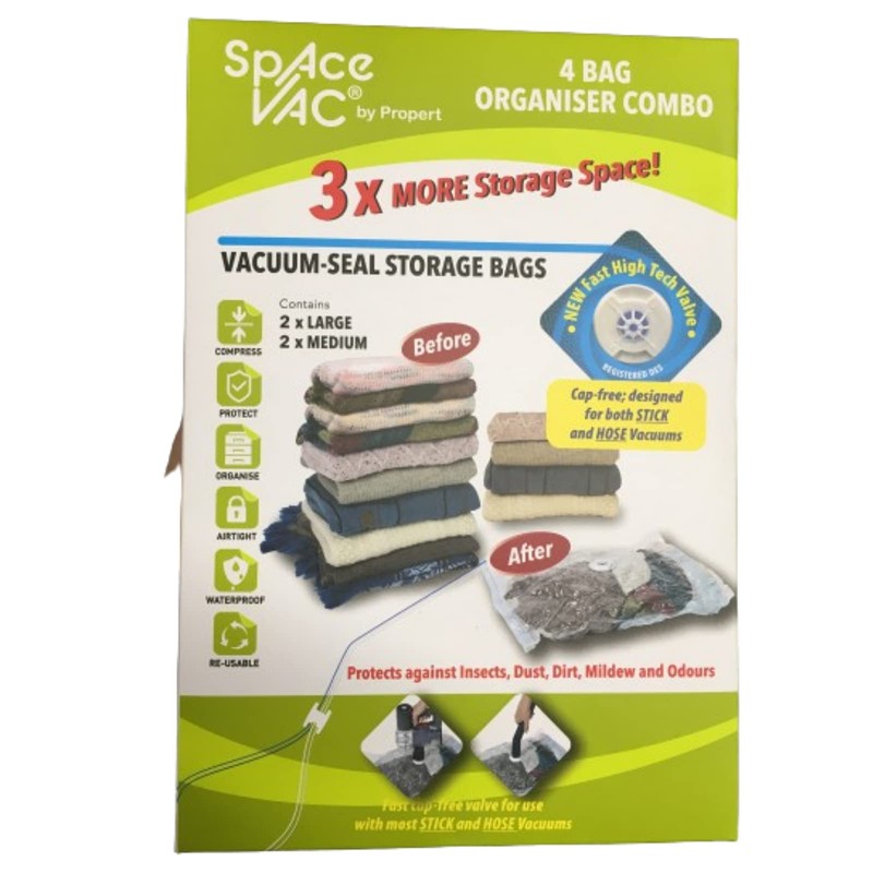 Space Vac Space Saver Organiser Combo Vacuum Seal Storage Bag