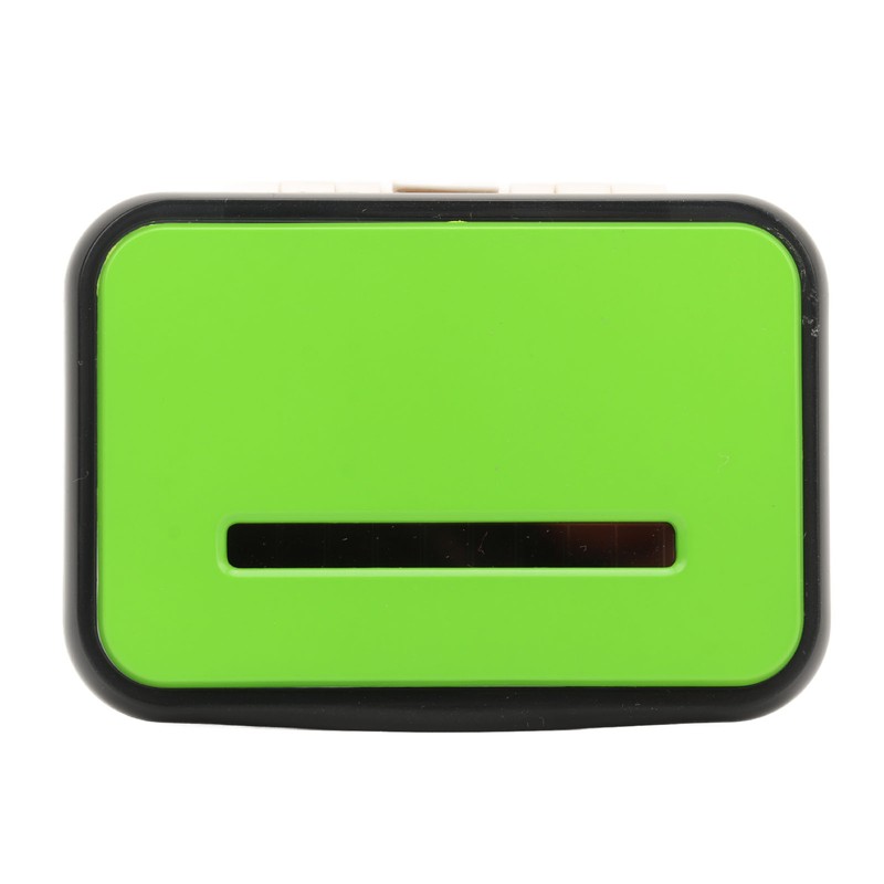 Walking Pedometer Green Solar Battery Powered Distance Calorie Counter Electronic