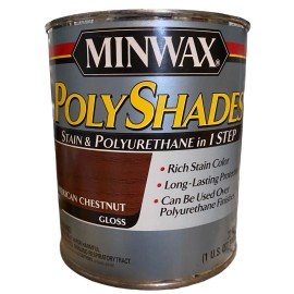 Minwax PolyShades Stain & Polyurethane American Chestnut Gloss Quart