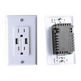 RV Designer S981, AC 50 Amp Flush Receptacle, in Plate