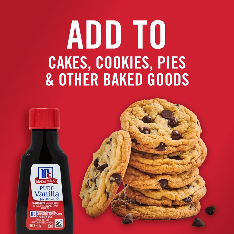 McCormick Vanilla Extract, Pure, Gluten Free, Non-GMO, Made with Madagascar