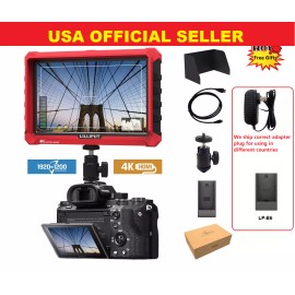 Lilliput A7s 7"1920x1200 4K HDMI DSLR Camera field monitor w/F970+LP-E6+A