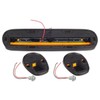 Partsam 3PCS Amber Cab Marker Roof Running Light Cover +