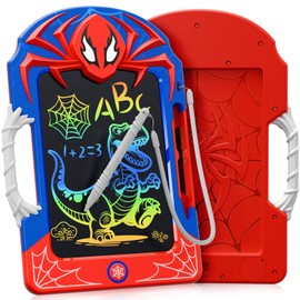Cool LCD Writing Tablet with Web Stylus & Web Grip – Fun Doodle Board for Kids, Colorful Drawing Pad Toys Gifts for 3 4 5 6 7 8 10 Year Old Boys Girls Toddler Age 3-4 4-6 6-8 8-12 Stocking Stuffers