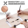 Preciva Woodworking Ruler, Marking Gauge, Spacer, Scriber, Combination Angle for