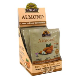 Okay Leave-In Deep Cond Pks Almond Dry Hair & Scalp (12 Pack)