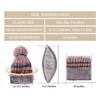 FANZERO Womens Girls Knit Beanie Scarf Mask Set Soft Warm
