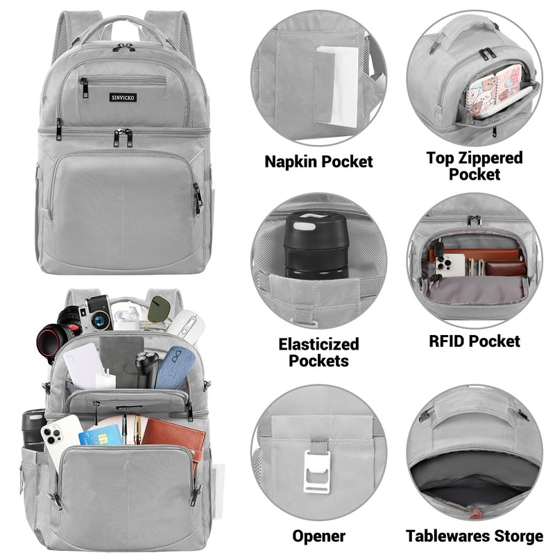 Insulated Cooler Backpack - Large Waterproof & Leak Proof Soft