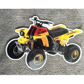 Unbranded 1997 Yamaha Banshee ATV Vinyl Stickers / Decal / Graphics OEM Yellow Red