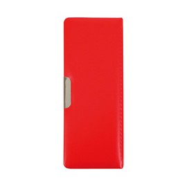 Kutsuwa CB302RD Pen Case, Brush Holder, Synthetic Leather, 1 Door, Red