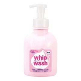 Saraya 23406 Soap Liquid for Hand Wash, Whip Wash, Unscented, 16.9 fl oz (500 ml), Foam Pump, Reducing Bottle