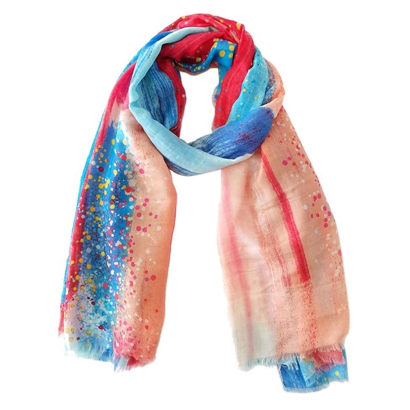 Brush Stroke Lightweight Scarf Pareo Wrap