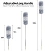 DELUX Microfiber Feather Duster Extendable Duster with 100 inches Extra