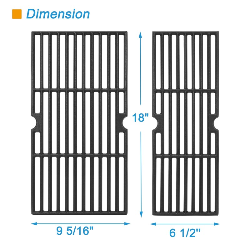 BBQration 18" Grill Replacement Grate for Charbroil Performance 2-Burner Grill