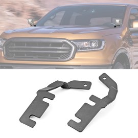 ROMELACK Hood Hinge Mount Brackets Ditch LED Pods Bracket Compatible with Ford Ranger 2019-2023(No Drilling)