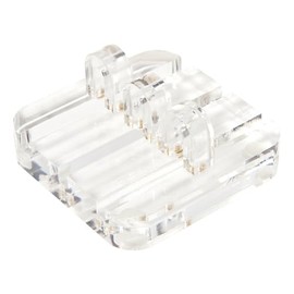 russell+hazel Acrylic Cable Manager, 3” x 1.5” x 3”, Cord Organizers, Desktop Organization, Clear Acrylic with Gold Magnets, (98139)
