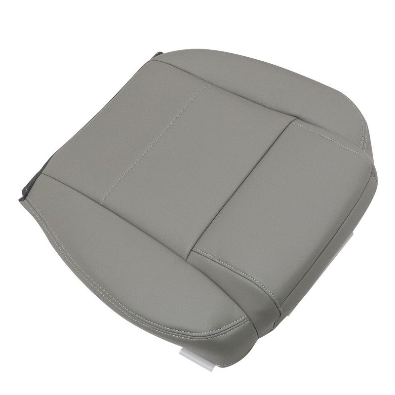 AOUTTUOA Driver Side Bottom Microfiber Leather Replacement Seat Cover Gray