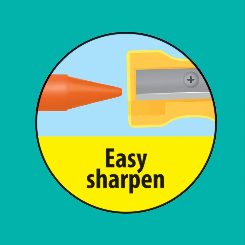 BIC BICBKPC8AST Kids Crayons44; Assorted Color- Pack of 8