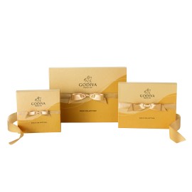 Godiva Premium Chocolate Assortment, 3 Tier Gold Ballotin Tower, 63 Pieces Total