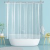 YISURE Short Shower Curtain Liner 60 Inch, Clear Peva Plastic