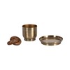 Kate and Laurel Anaya Wooden Three-Piece Decor Accent Set, Walnut