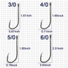 Baitholder Fishing Hooks Long Shank Beak Baitholder Hooks 100Pcs Black