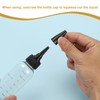 PATIKIL 110 Ml/4 oz Plastic Squeeze Bottles with Black Top